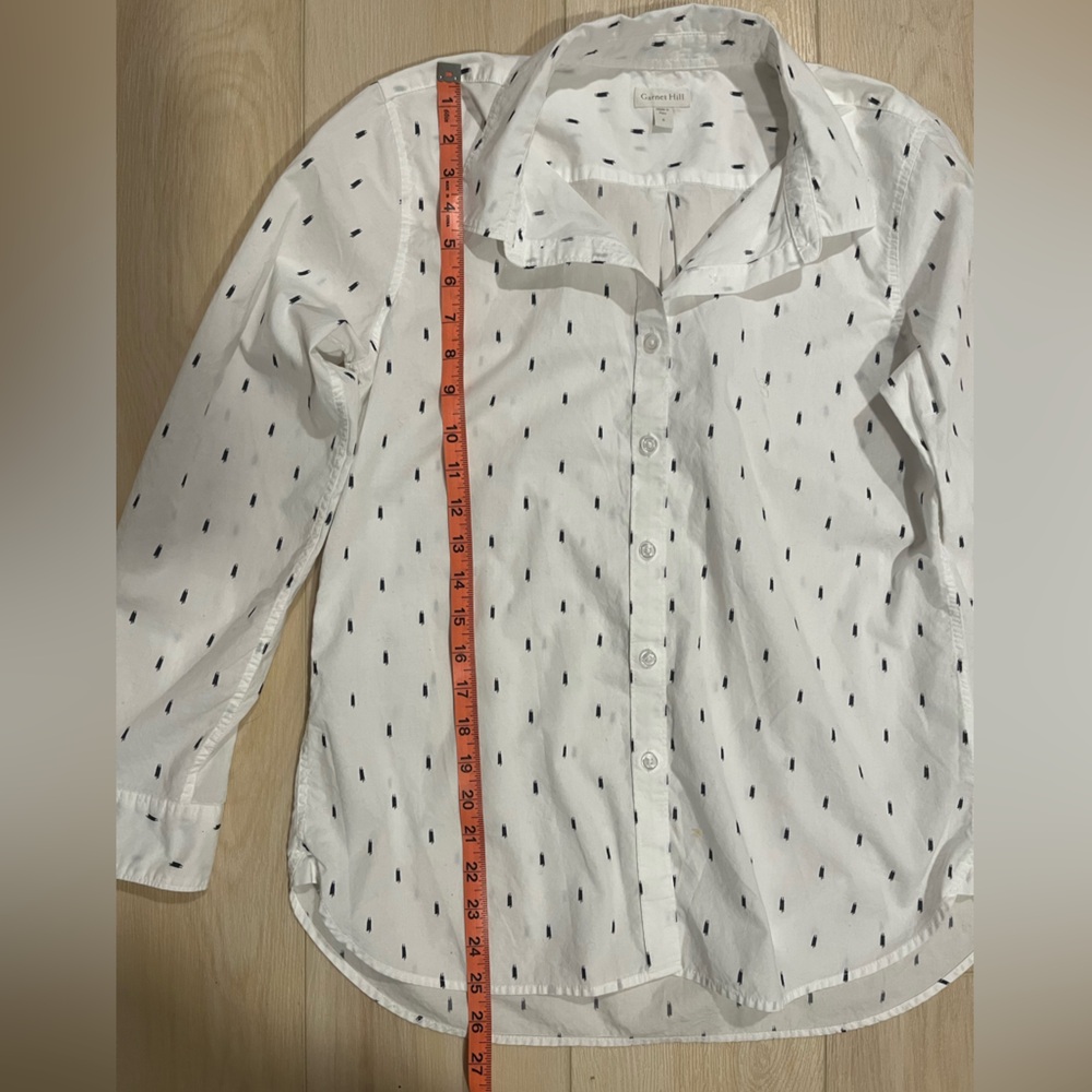 Garnet Hill classic Polka Dot Blouse - Picture 4 of 7